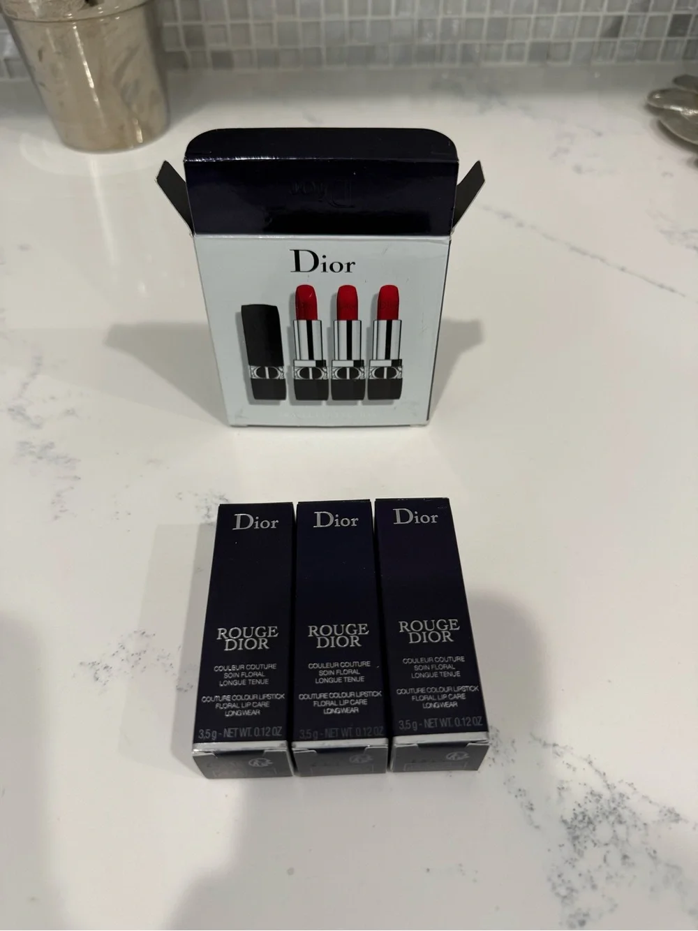Dior NEW Trio Rouge Dior (Set of 3)